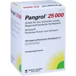 PANGROL 25 000 tvrdých uzávěrů s enterickým potahem, 100 ks