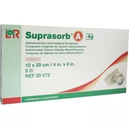 SUPRASORB A+Ag Antimik.Cal.Alginat Kompr.10x20 cm, 5 ks