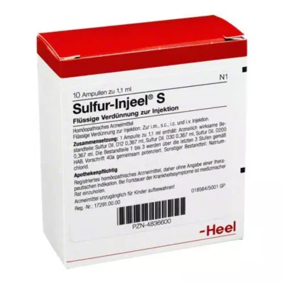 Sulphur Injeel S ampule, 10 ks