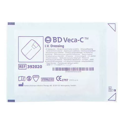 BD VECA-C Katetrový fixační obvaz 6x7,5 cm s okénkem, 1 ks