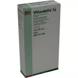 VLIWAKTIV AG Absorbent s aktivním uhlím a stříbrem 10x20 cm, 10 ks