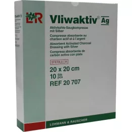 VLIWAKTIV AG Absorbent s aktivním uhlím a stříbrem 20x20 cm, 10 ks
