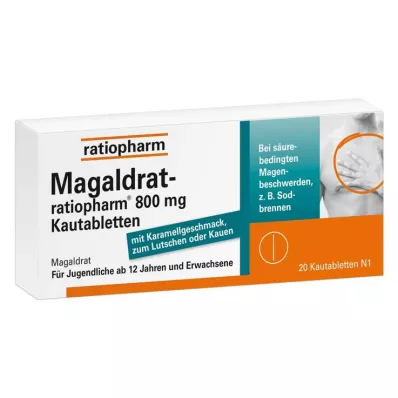 Magaldrat-ratiopharm® 800 mg žvýkací tablety, 20 ks