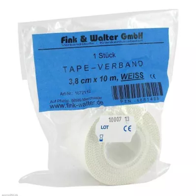 TAPE-Obvaz 3,8 cmx10 m bílý, 1 ks