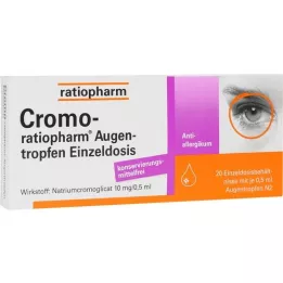 CROMO-RATIOPHARM Oční kapky v jedné dávce, 20X0,5 ml