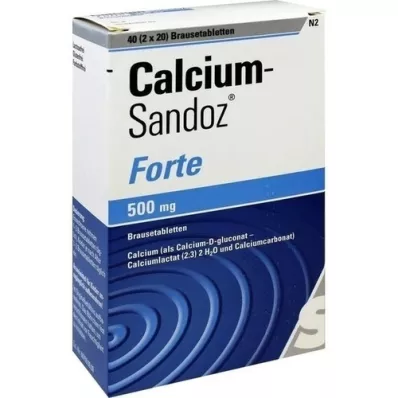 CALCIUM SANDOZ forte šumivé tablety, 2X20 ks