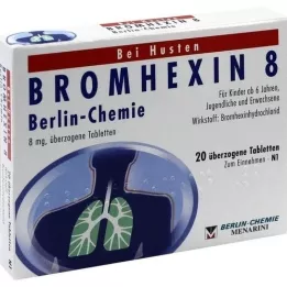 BROMHEXIN 8 potahovaných tablet Berlin Chemie, 20 ks