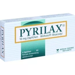 PYRILAX 10 mg čípky, 6 ks