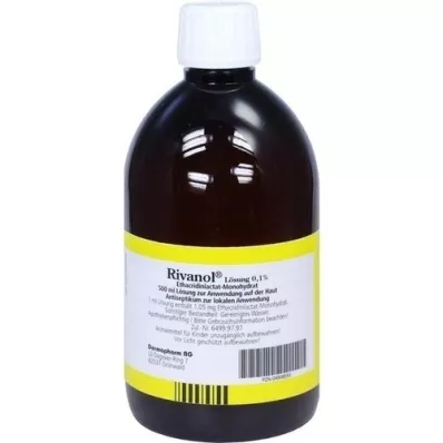 RIVANOL Roztok 0,1 %, 500 ml