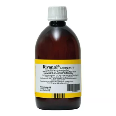RIVANOL Roztok 0,1 %, 500 ml RIVANOL Roztok 0,1 %, 500 ml
