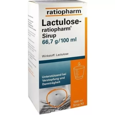 LACTULOSE-ratiopharm sirup, 1000 ml