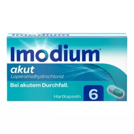 IMODIUM ostré tvrdé kapsle, 6 ks