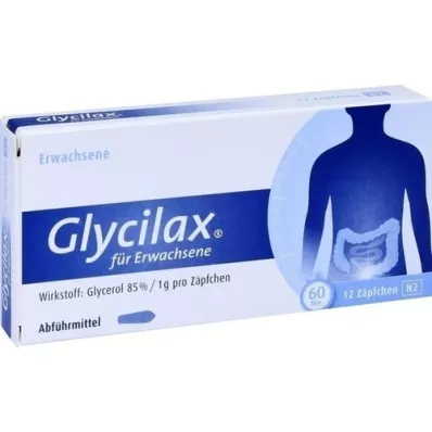 GLYCILAX Čípky pro dospělé, 12 ks