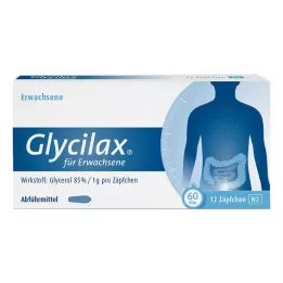 GLYCILAX Čípky pro dospělé, 12 ks