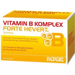 VITAMIN B KOMPLEX forte Hevert tablety, 200 ks