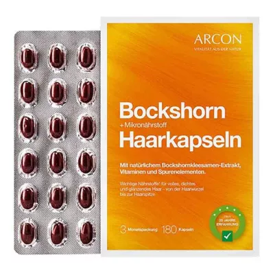 BOCKSHORN+Mikronutriční vlasové kapsle Tisane plus, 180 ks