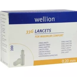 WELLION Lancety 33 G, 200 ks