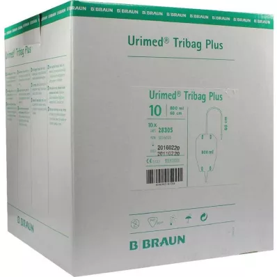 URIMED Močový návlek Tribag Plus 800ml 60cm ster., 10 ks