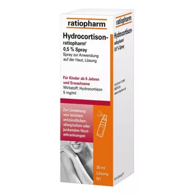 HYDROCORTISON-ratiopharm 0,5% sprej, 30 ml