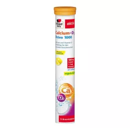 DOPPELHERZ Calcium+D3 Osteo 1.000 šumivé tablety, 15 ks
