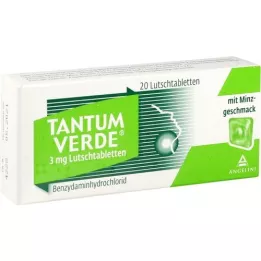 TANTUM VERDE 3 mg pastilka s mátovou příchutí, 20 ks