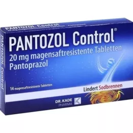 PANTOZOL Kontrolní 20 mg entericky potahované tablety, 14 ks