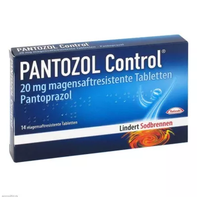 PANTOZOL Kontrolní 20 mg entericky potahované tablety, 14 ks