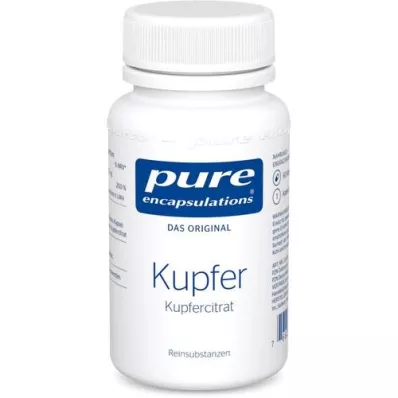 PURE ENCAPSULATIONS Měď Citrát měďnatý kapsle, 60 kapslí