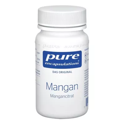 PURE ENCAPSULATIONS Mangan Citrát manganu, 60 kapslí