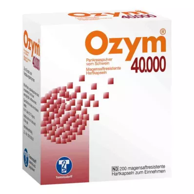 OZYM 40 000 tvrdých tobolek potažených enterickým roztokem, 200 ks