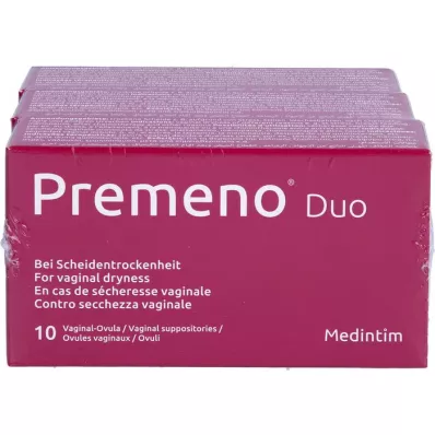 PREMENO Duo vaginální vagula, 3 x 10 ks