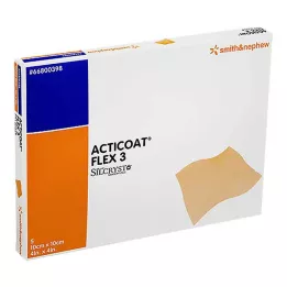 ACTICOAT Obvaz Flex 3 10x10 cm, 5 ks