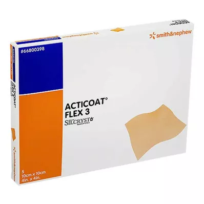 ACTICOAT Obvaz Flex 3 10x10 cm, 5 ks