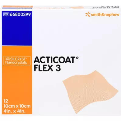 ACTICOAT Obvaz Flex 3 10x10 cm, 12 ks