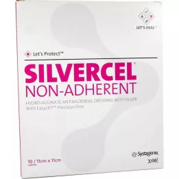 SILVERCEL neadherentní obklady 11x11 cm, 10 ks