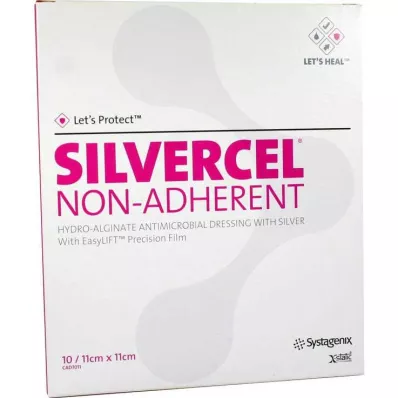 SILVERCEL neadherentní obklady 11x11 cm, 10 ks