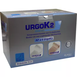 URGOK2 Compr.Syst.8cm Obvod kotníku 25-32cm, 6 ks