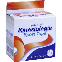 KINESIOLOGIE Sportovní páska 5 cmx5 m červená, 1 ks