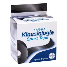 KINESIOLOGIE Sportovní páska 5 cmx5 m černá, 1 ks