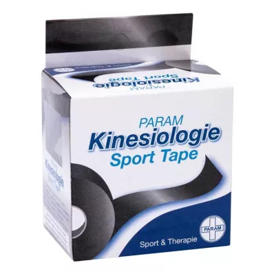 KINESIOLOGIE Sportovní páska 5 cmx5 m černá, 1 ks