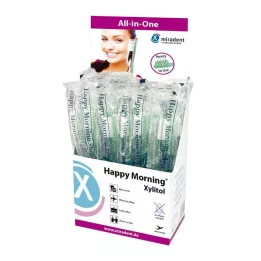 MIRADENT Jednorázový zubní kartáček Happy Morning Xylitol, 50 ks