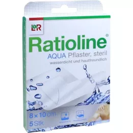 RATIOLINE aqua Shower Plaster Plus 8x10 cm sterilní, 5 ks
