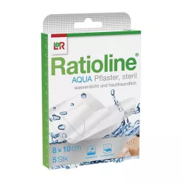 RATIOLINE aqua Shower Plaster Plus 8x10 cm sterilní, 5 ks