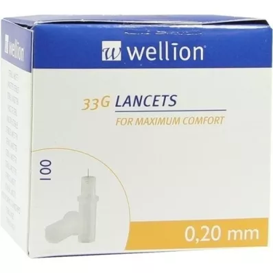 WELLION Lancety 33 G, 100 ks