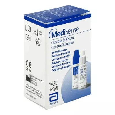MEDISENSE Kontr. roztok glukóza + ketony H/L, 2 fl