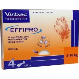 EFFIPRO 67 mg pip.roztok pro kapání.pro malé psy, 4 ks