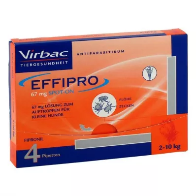 EFFIPRO 67 mg pip.roztok pro kapání.pro malé psy, 4 ks
