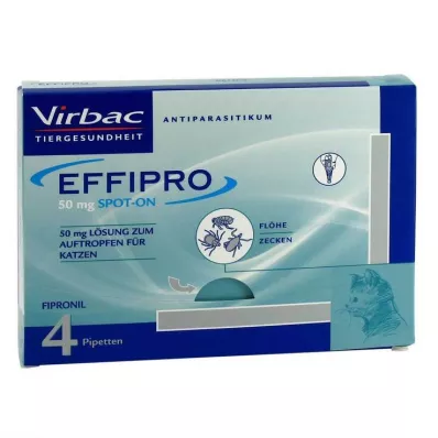 EFFIPRO 50 mg SPOT-ON pro kočky, 4 ks