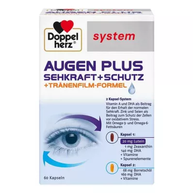 DOPPELHERZ Kapsle Eyes plus vision+protection system, 60 ks