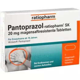 PANTOPRAZOL-ratiopharm SK 20 mg entericky potahované tablety, 7 ks
